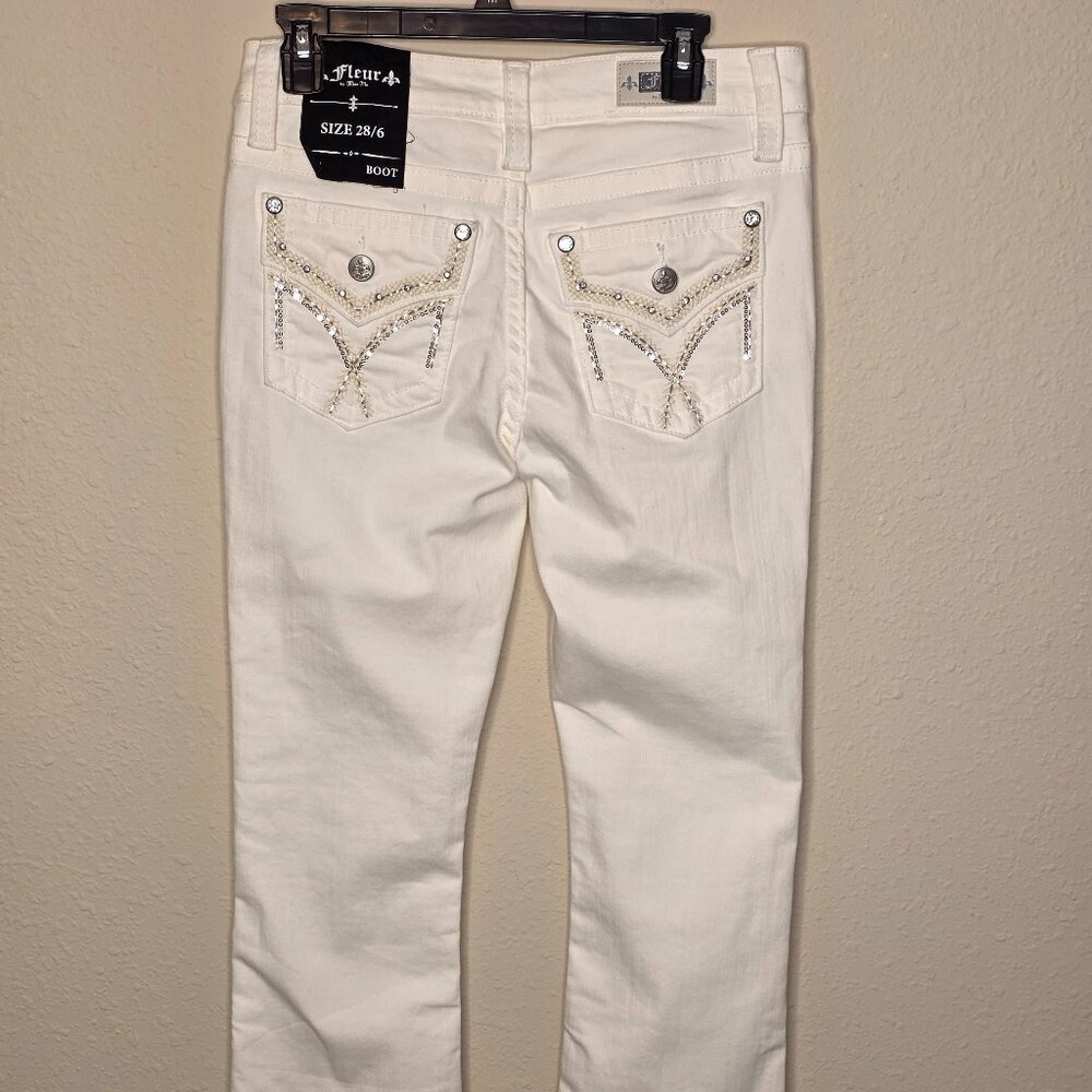 NWT Fleur by Miss Me Women's Bootcut Jeans, Size 28/6 - Picture 4 of 11